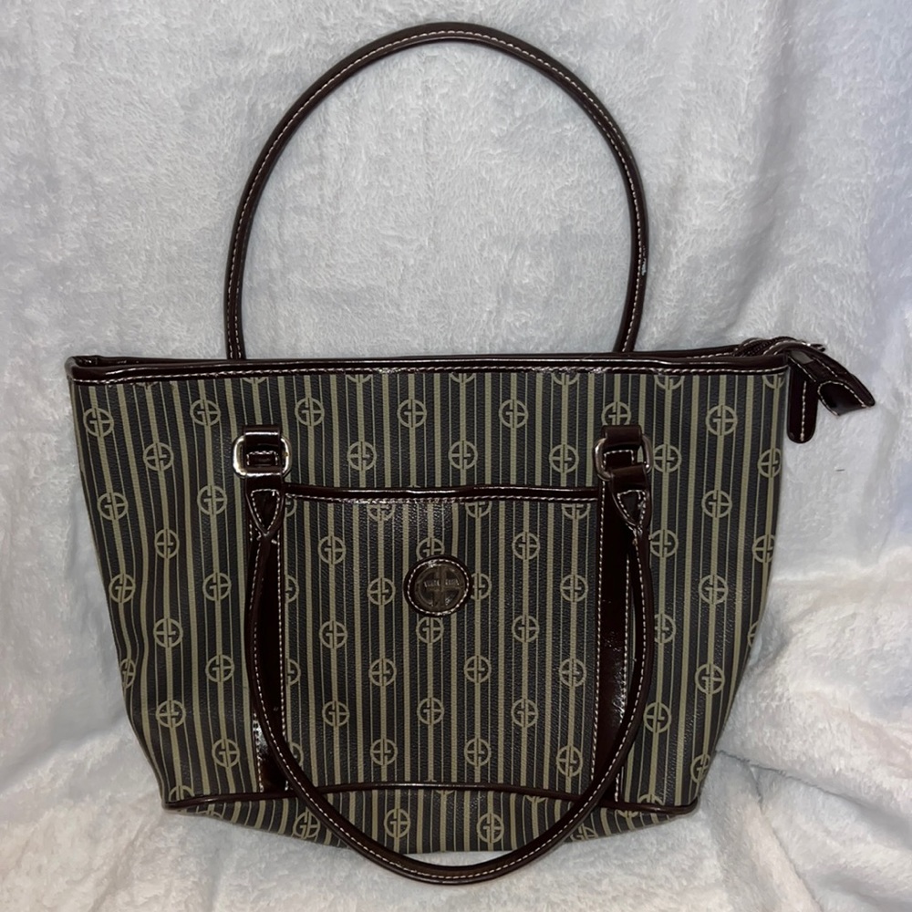 Giani Bernini brown and khaki hand bag